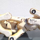 Ceramic tigers signed Ronzan Italy 1960