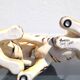 Ceramic tigers signed Ronzan Italy 1960