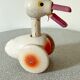 Old push toy, wooden duck