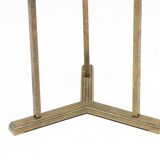 Side Table by Peter Ghyczy in Brass and Glass, Netherlands, 1970s