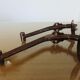 Pair of steel coatrack stamped years 30/40