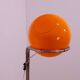 Atomic age Orange glass floor lamp by Tibor Hazi, Hungary, 1973