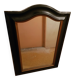 Black wooden mirror