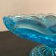 Fruit cup on blue-bubbled glass peder