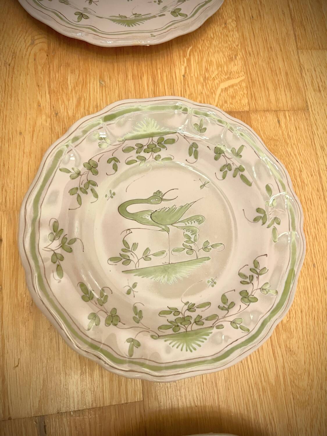 Set of 6 Earthenware Plates Martres Tolosane Moustiers Antique Tableware 19th Century