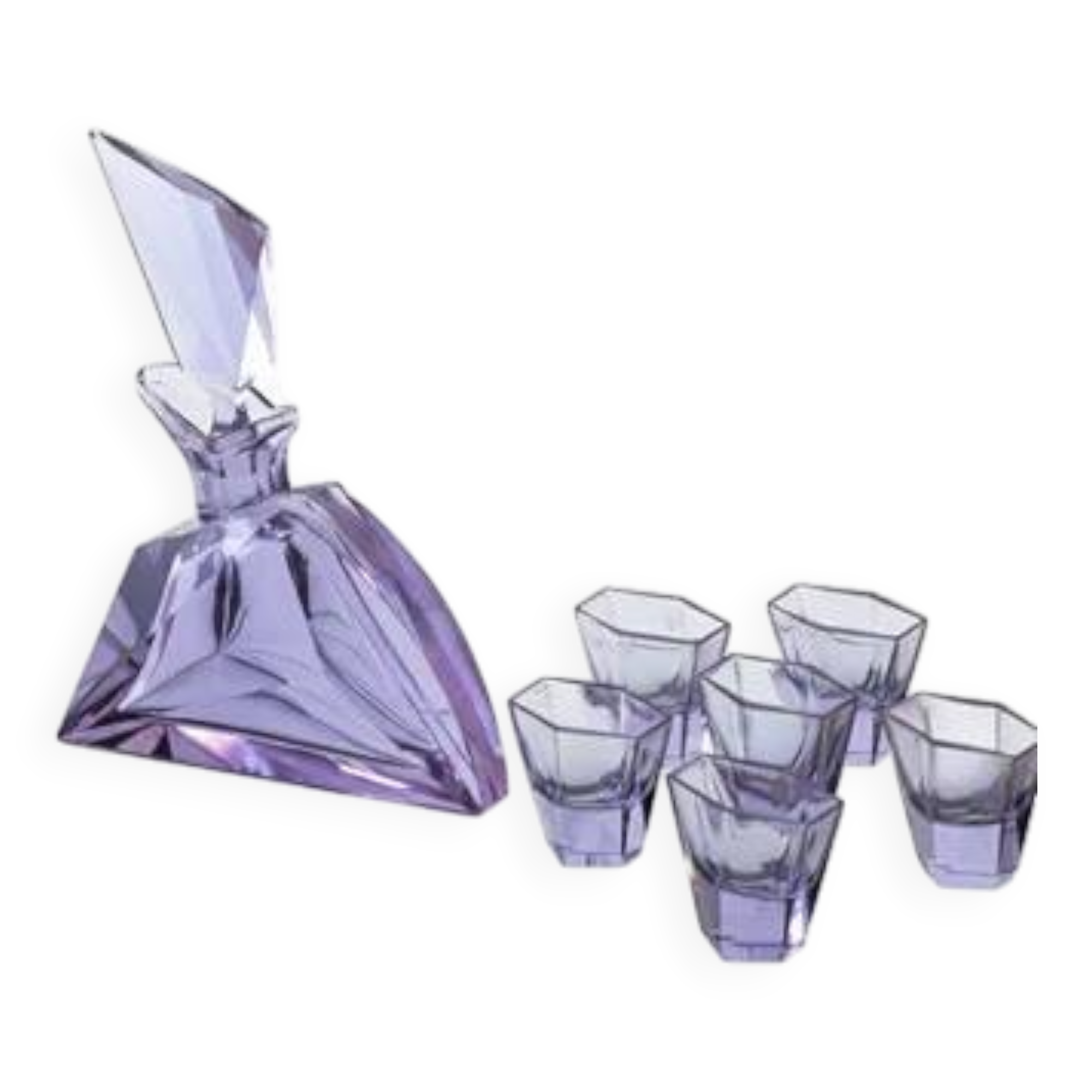 Moser Liqueur Set, 1920s, Bohemia