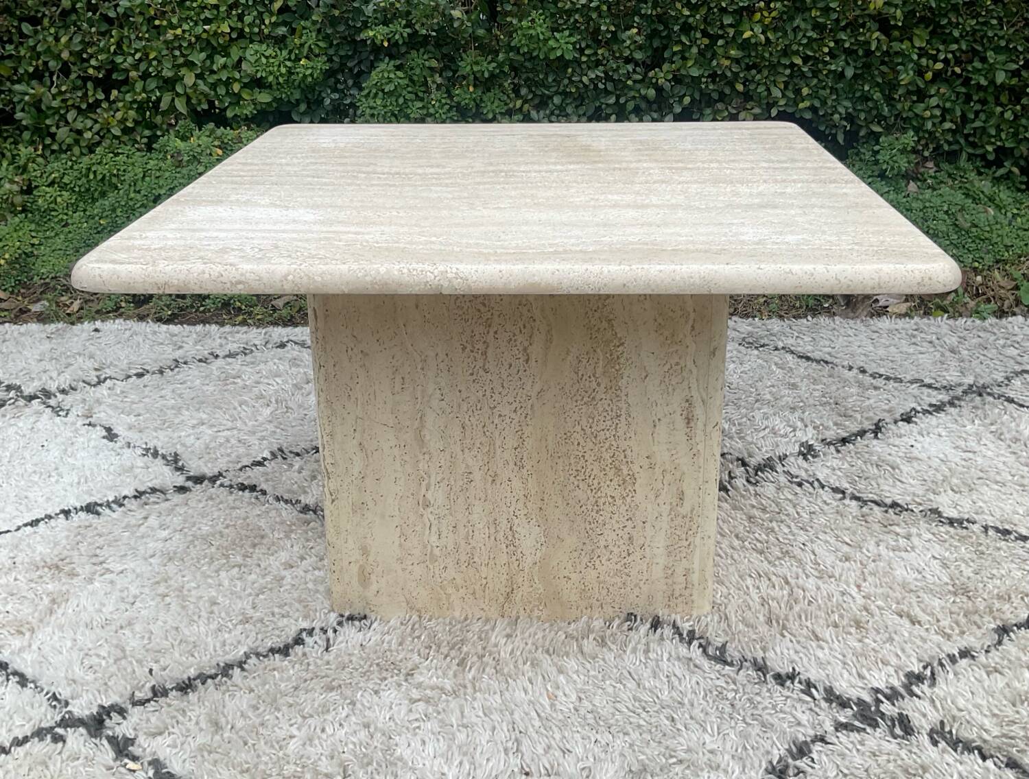Travertine coffee table, 1970s