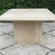 Table basse en travertin, années 70