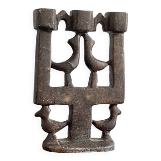 Small vintage stone candlestick