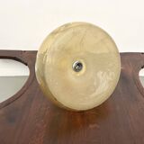 Blown glass paste pendant light, 1970s