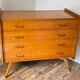 Vintage compass feet commode