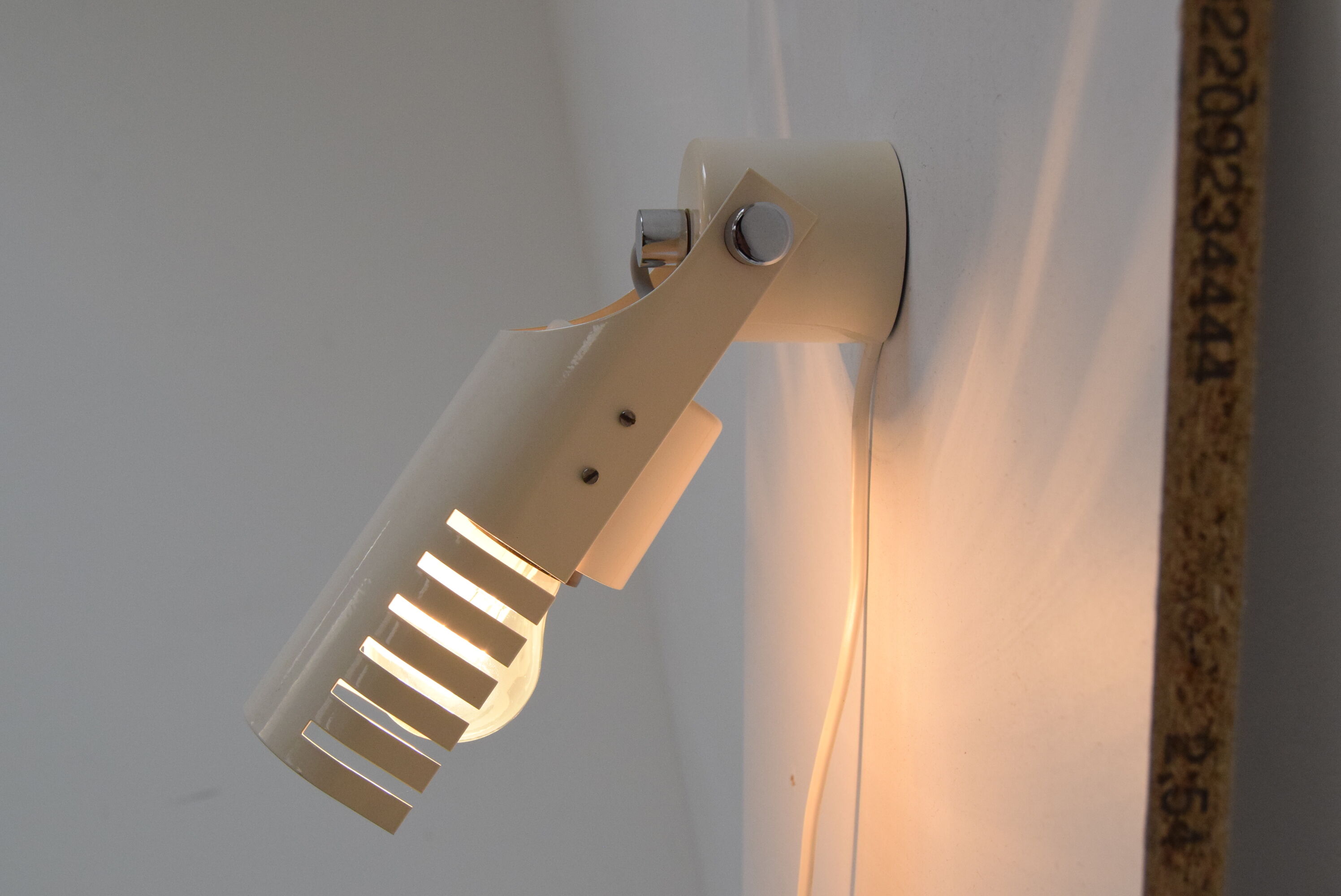 Mid-century Adjustable Wall Lamp by Jilove u Decina, 1970's.