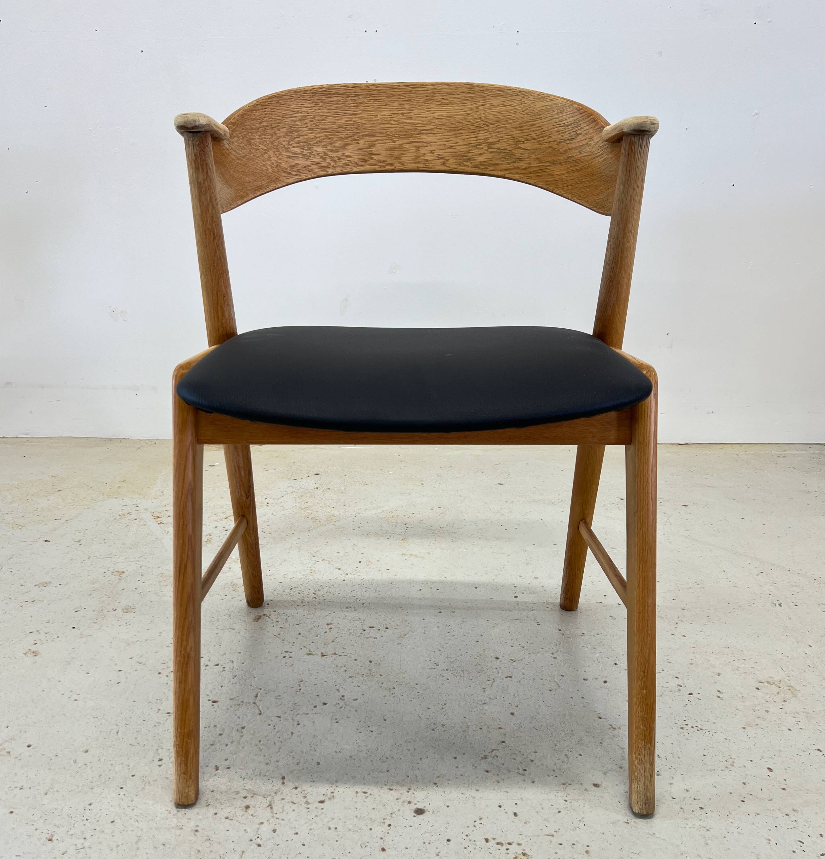 Kai Kristiansen Model 32 Oak Dining Chair, Korup Møbelfabrik.