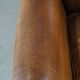 Sheep leather wingback chair with patina