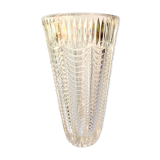 Vase vintage en verre ciselé