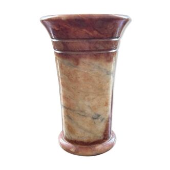 Art Deco style pink marble vase