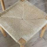 Set of 4 Scandinavian rope sitting chairs