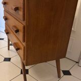 Commode vintage pied compas