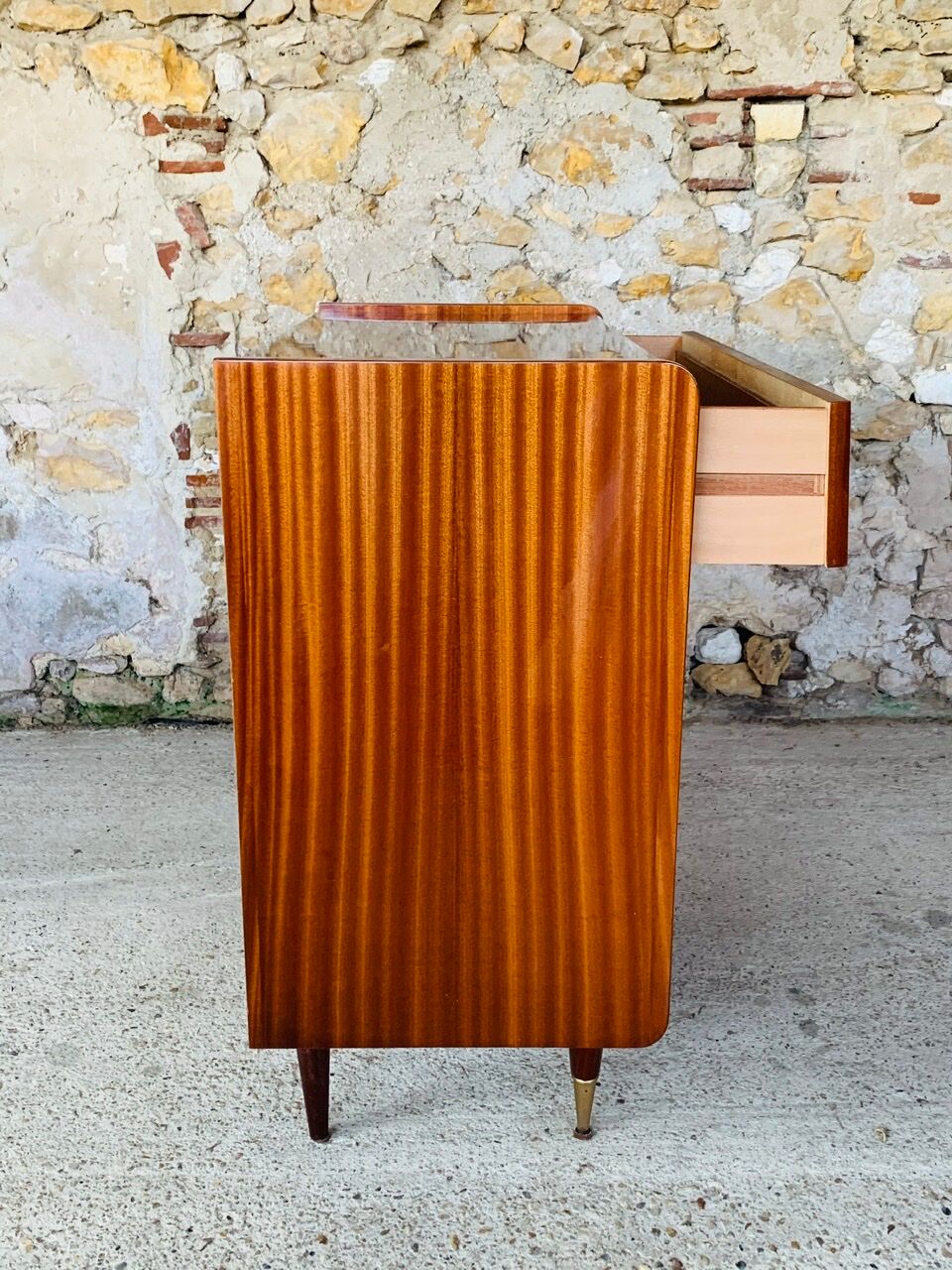 Vintage chest of drawers with 4 drawers by Capelle, circa 60's