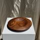 Small circular teak monoxyle pocket tray D25 H7