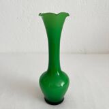 Vintage green opaline soliflore vase