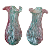 Pair of Clichy vases