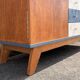 Solid wood sideboard from the 1950s – a unique piece with graphic design.