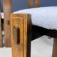 Set of 6 brutalist dining chairs, 1960s