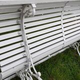 Old cast iron garden bench