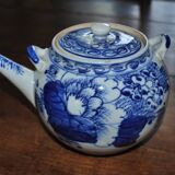 Old Chinese white and blue porcelain teapot