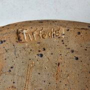 Ceramic stoneware plateau signed Gustave Tiffoche circa 1965