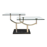 Table basse en métal, design danois, années 1990, production : Danemark