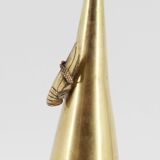 Cricket brass vase
