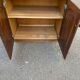 Vintage dark wood buffet with 2 doors, 80cm