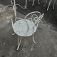 Old wrought iron garden furniture