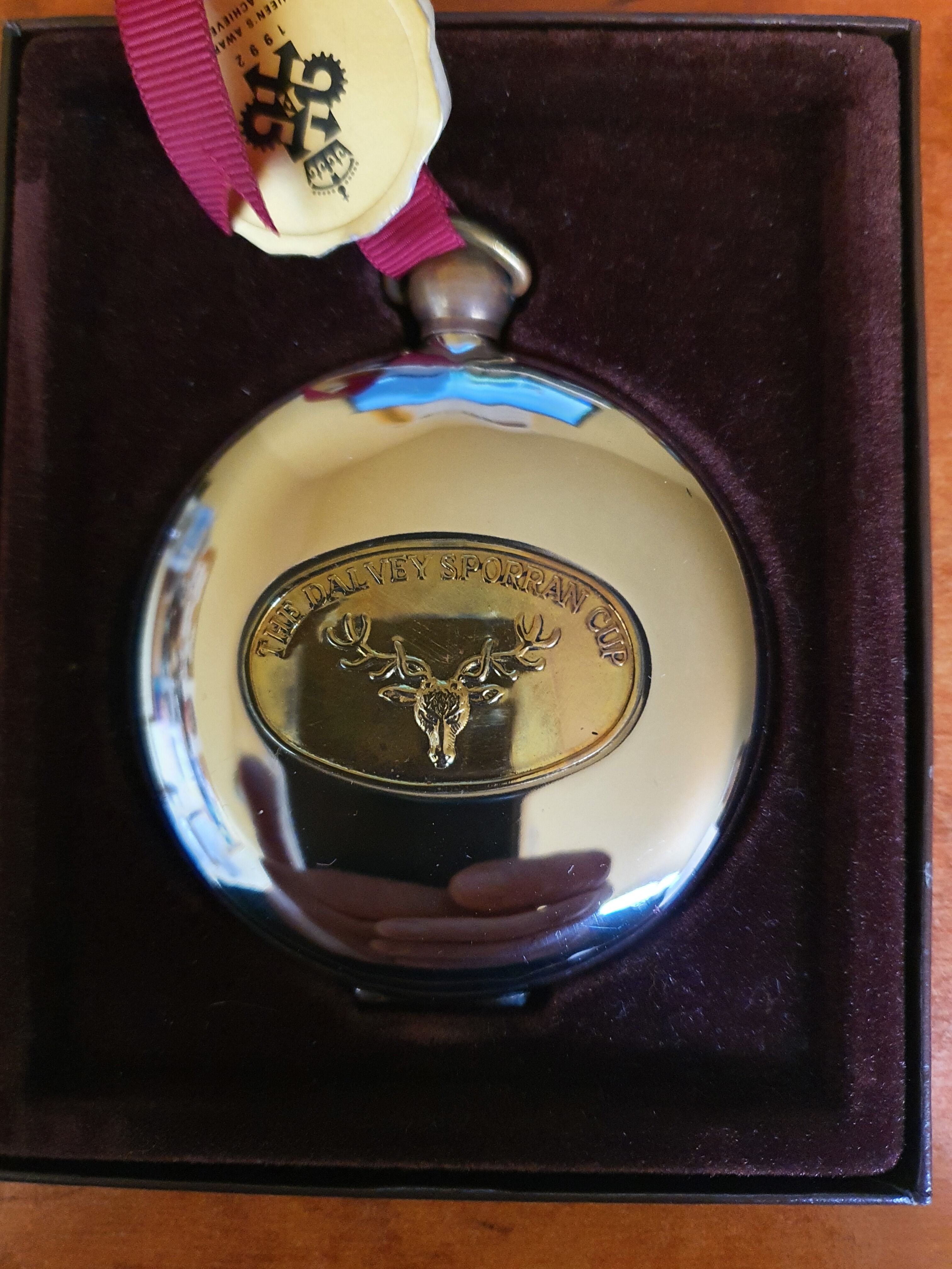 Flaccid " Grants of Dalvey Ltd. Scotland. stainless steel and copper medallions, deer decoration