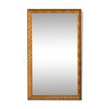 Miroir ancien en bois et stuc doré d'époque fin XIXème 76x131cm