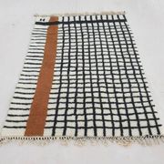 Unique Moroccan rug made of natural wool, 3x2 m.