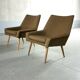 Chairs Danish 50s design structured low lines