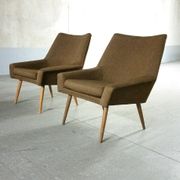 Chairs Danish 50s design structured low lines