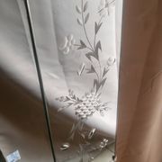 Large Venetian-style mirror engraved with silver-plated frames.