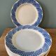 Series of 9 flat plates Saint Amand Les Eaux MDL Orcerame