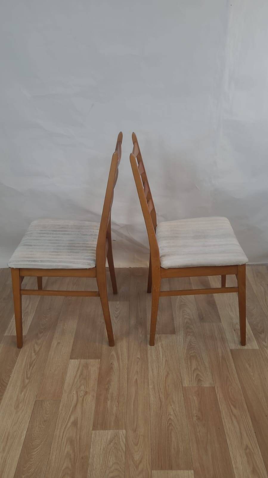 Pair of Scandinavian teak chairs 1960 Denmark