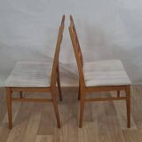 Pair of Scandinavian teak chairs 1960 Denmark