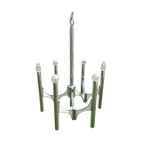 Sciolari chandelier at 6 lights 1960
