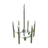 Lustre Sciolari à 6 lumières 1960