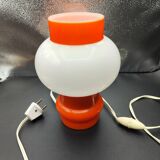 Lampe a poser space age verre opalescent