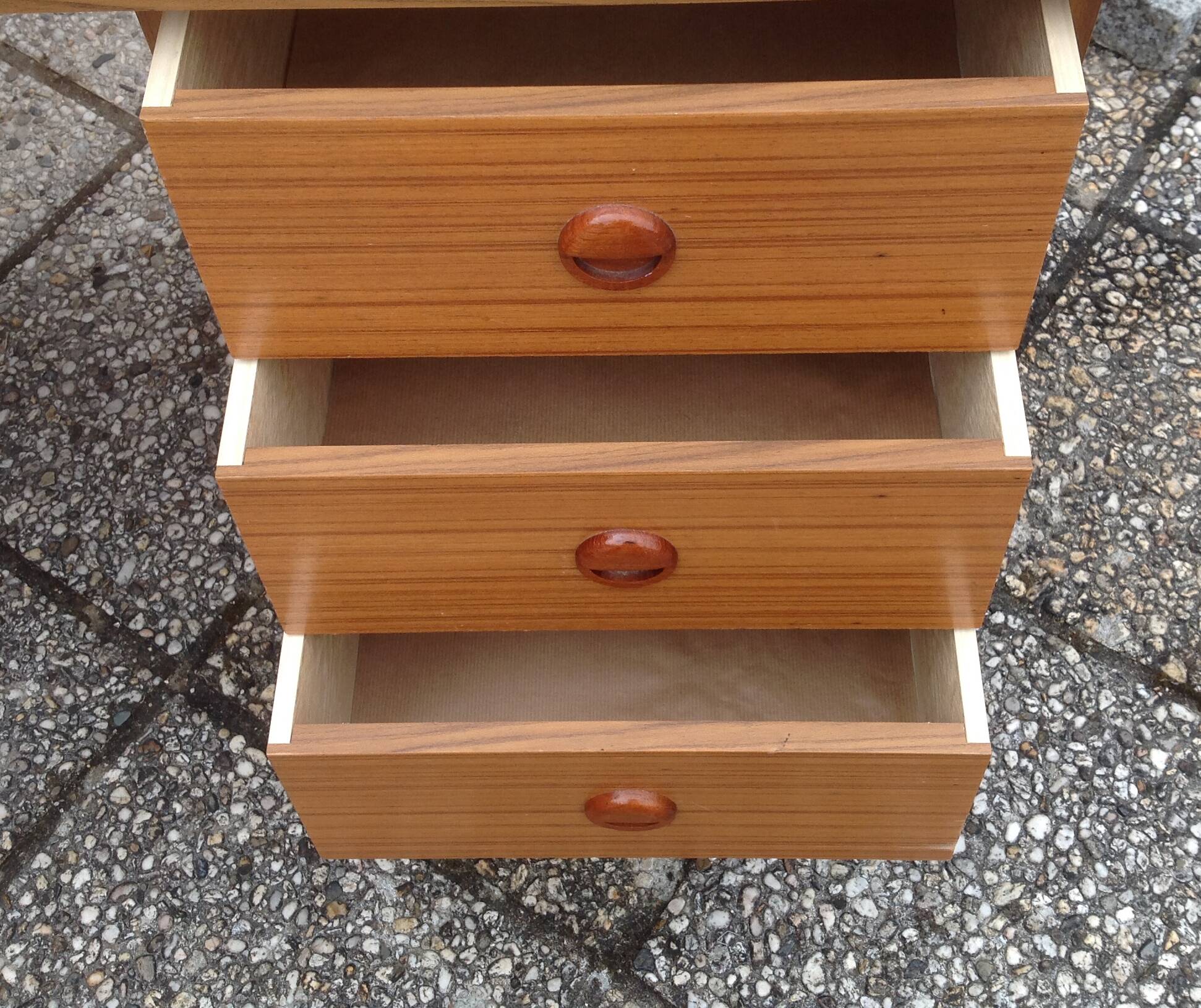 Bureau vintage placage teck