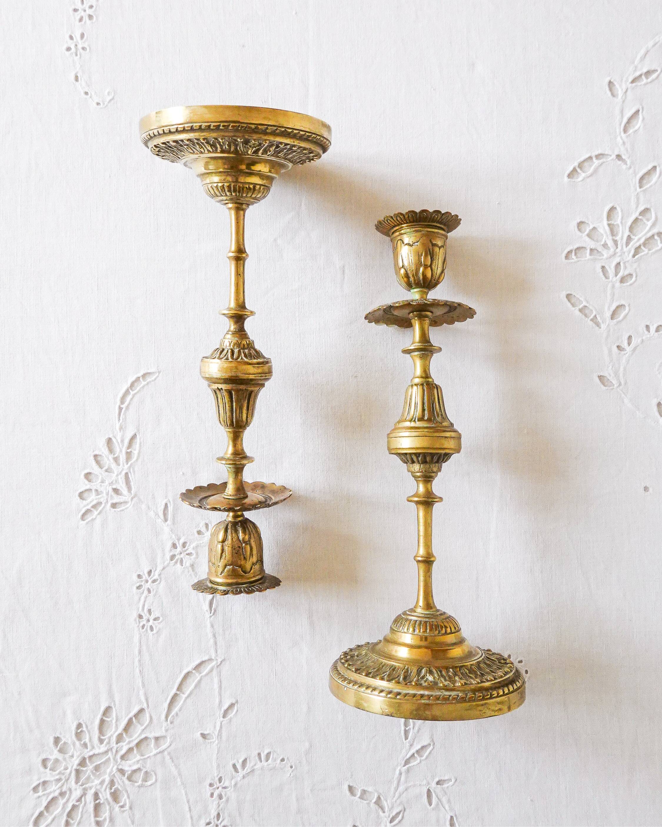 Brass candle holder