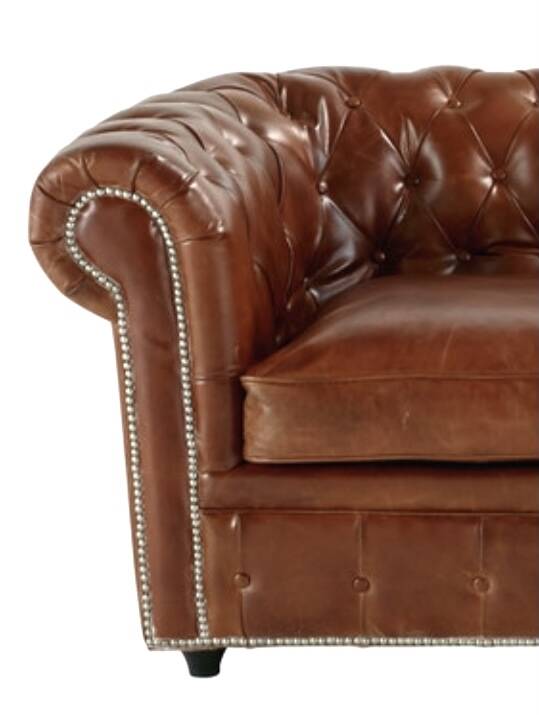 Vintage Chesterfield leather sofa